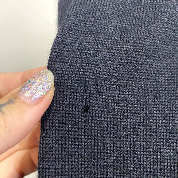 Karen Kane Merino Wool Gothic Emo Coquette Fitted GrungeCardigan Sweater- READ - Picture 14 of 15